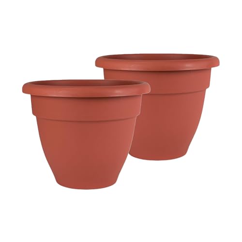 The HC Companies Lot de 2 Pots de Fleurs, Argile, 35,6 cm - Maison & Cuisine Amazon France à 21.53€