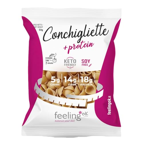 FEELING OK CONCHIGLIETTE + PROTEIN 50 GR - Épicerie Amazon Italie à 1.50€