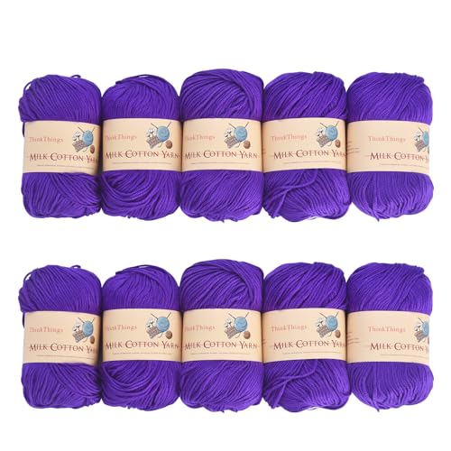 ThinkThings Lot de 10 pelotes de fil acrylique pour crochet... - Loisirs Créatifs Amazon France à 15.90€