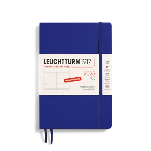 LEUCHTTURM1917 370570 Wochenkalender Medium (A5) 2025... - Fournitures Bureau en promo à 11.16€