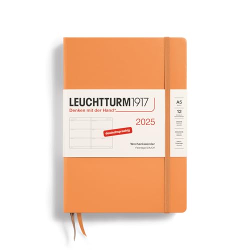 LEUCHTTURM1917 370544 Agenda semainier 2025, moyen, format... - Jardin & Extérieur Amazon France à 16.12€