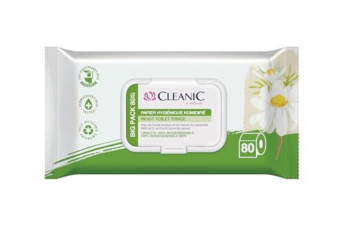 Cleanic Papier Toilette Humidifié Rinçable - (80 Pièces)... - Maison & Cuisine Amazon France à 4.33€