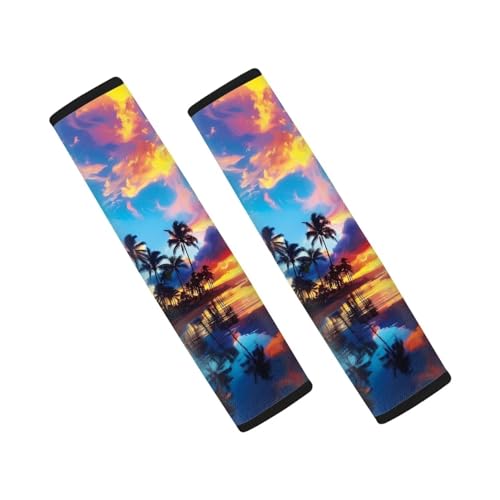 Horeset Hawaiianischer Strandpalmen-Druck, Auto-Sicherheitsg... - Auto & Moto Amazon Allemagne à 1.47€