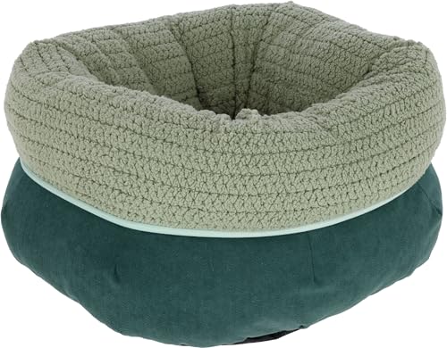 Kerbl Pet Cuna mullida Anne, Verde, Ø 40 cm, 23 cm de Altura - Animalerie en promo à 11.14€