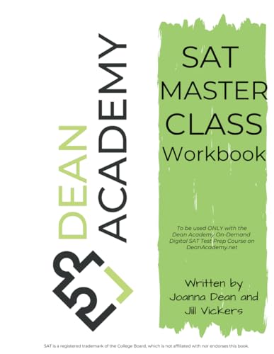Dean Academy's SAT MASTERCLASS WORKBOOK en promo sur Amazon