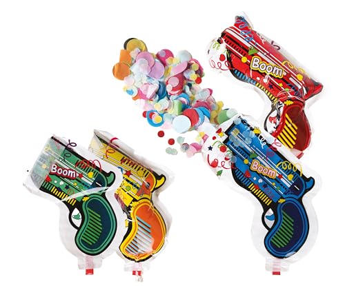 P'TIT CLOWN - 23408 - Pistolet à Confettis - Lot de 4... - Auto & Moto Amazon France à 2.90€