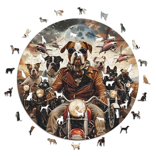 Iconic Puzzles - Perros Motociclistas, Animales de... - Toys & Games Amazon Spain à 21.46€