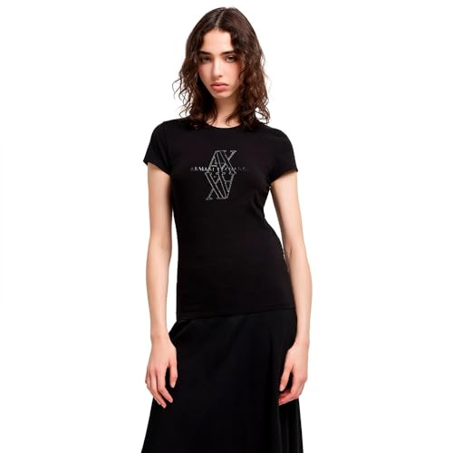 Armani Exchange Maglietta da Donna con Scollo Rotondo, Slim... - Mode & Vêtements Amazon Italie à 26.00€