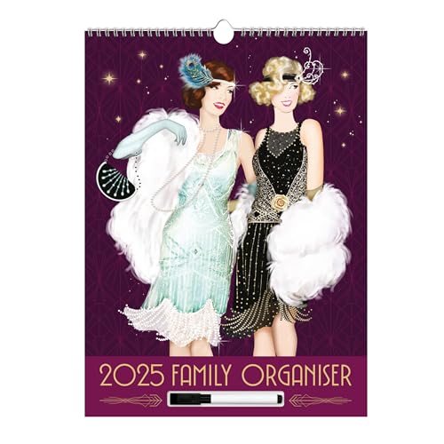 Claire Coxon Calendrier mural 2025 Art déco - Fournitures Bureau Amazon France à 16.09€