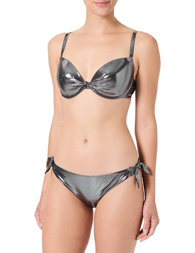 Emporio Armani Woman Micro Foil Dot Push Up Bikini Black S - Auto & Moto en promo à 62.99€