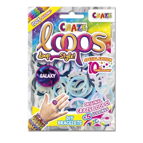 CRAZE loops BAG 100 - Lot de 100 élastiques et 5 fermoirs... - Jouets & Jeux Amazon France à 2.51€