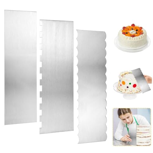 AFASOES 3PCS Grattoir à Gâteau en Métal Lisseur Gateau... - Bricolage & Outils Amazon France à 1.99€