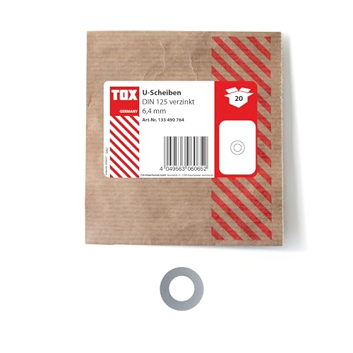 TOX Rondelle 6.4 mm, zincate, DIN 125, protezione contro i... - Maison & Cuisine Amazon Italie à 1.99€