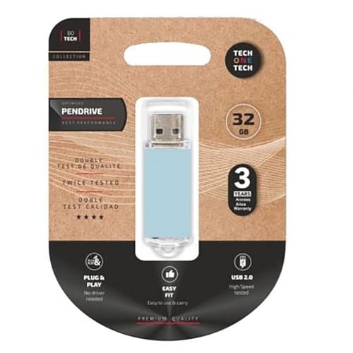 Tech One Tech Chiavetta USB TEC3010-32 Blu 32 GB - High-Tech & Électronique Amazon Italie à 10.03€