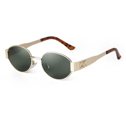 PFINAMC Gafas de sol ovaladas con montura de metal retro... - Mode & Vêtements Amazon Espagne à 3.00€