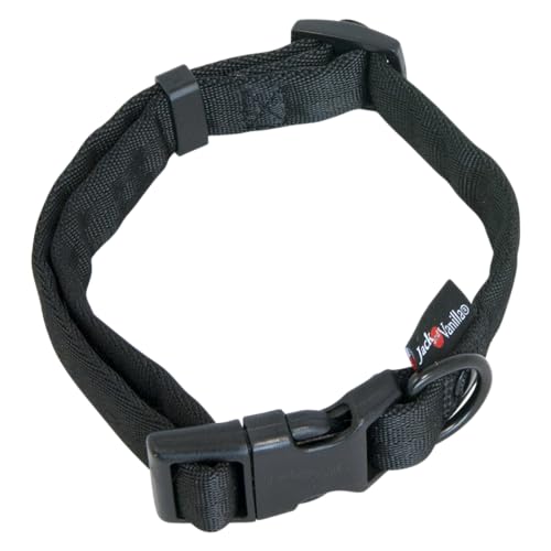 JACK AND VANILLA, Comfort Tube Nylon Dog Collar, Black... - Pet Supplies Amazon UK à 3.65€