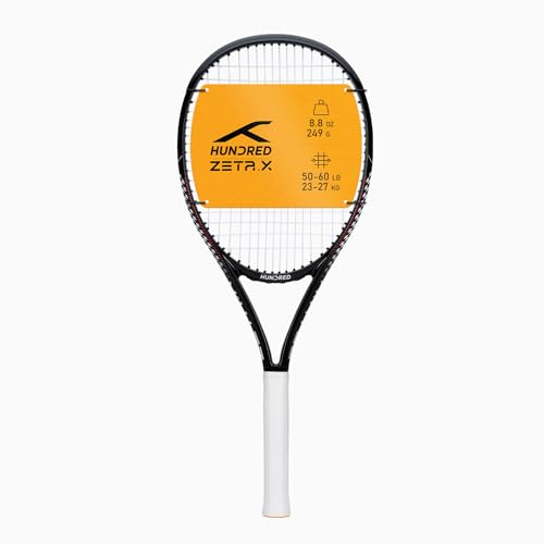 HUNDRED Zeta X Strung Tennis Racket with Full Cover | 9... - Sports & Fitness Amazon Allemagne à 48.64€