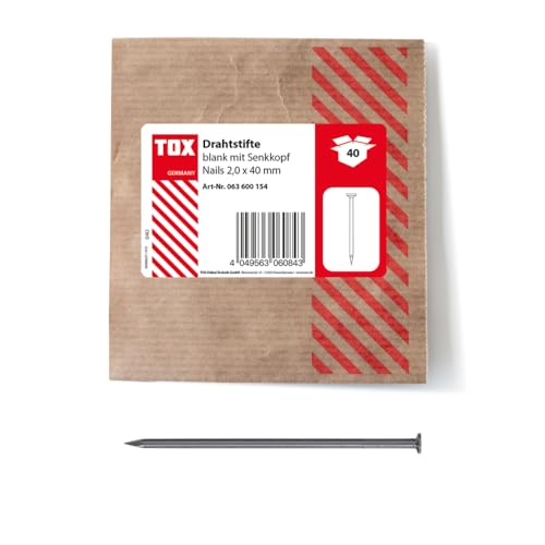 TOX Chiodi a filo 2,0x40 mm con testa svasata per giunzioni... - Auto & Moto Amazon Italie à 4.08€