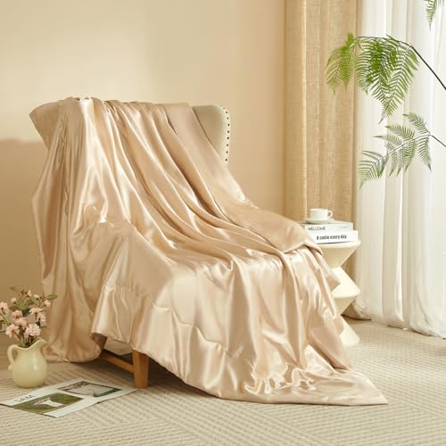 Luofanfei Couverture douillette 200 x 200 cm, dorée, kaki... - Maison & Cuisine en promo à 14.04€