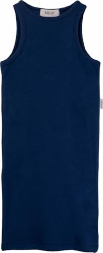 Replay Mädchen Kleid Kurzarm Rundhalsausschnitt, Steel Blue... - Vente Flash Amazon -66%