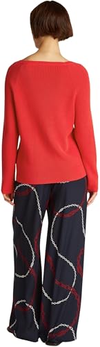 Tommy Hilfiger Pull Femme Cardi Fine avec Col Bateau, Rouge... - Auto & Moto en promo à 47.60€