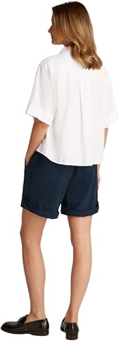 Tommy Hilfiger Camisa Mujer Linen Relaxed de manga corta... - Deal du jour à 40.34€