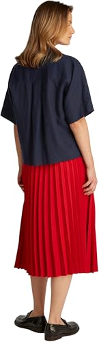Tommy Hilfiger Camisa Mujer Linen Relaxed de Manga Corta... - Mode & Vêtements Amazon Espagne à 40.62€
