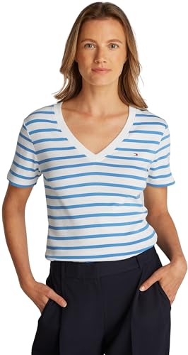 Tommy Hilfiger Camiseta de Manga Corta Mujer New Slim Cody... - Mode & Vêtements Amazon Espagne à 24.95€