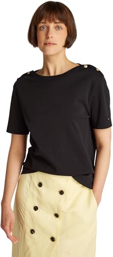 Tommy Hilfiger Camiseta de manga corta Mujer Stripe Gold... - Amazon Espagne à 19.60€