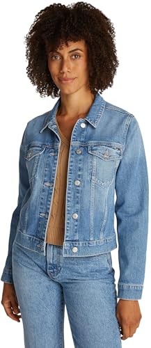 Tommy Hilfiger Cazadora vaquera Mujer Uma Slim Fit, Azul... - Amazon Spain à 43.63€