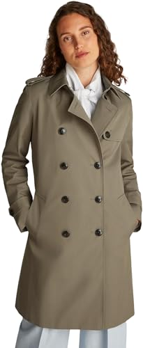Tommy Hilfiger Donna Trench Cotton Slim Fit Corto, Marrone... - Amazon Italy à 123.05€