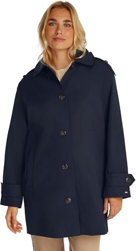 Tommy Hilfiger Parka Mujer Cotton Hood Gabardina, Azul... - Erreur de prix -86% à 58.20€