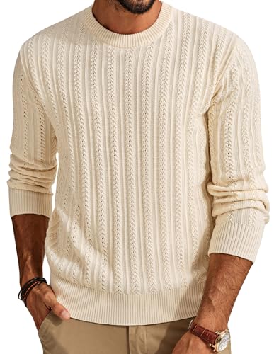 PJ PAUL JONES Suéter de punto trenzado para hombre con... - Mode & Vêtements en promo à 57.35€