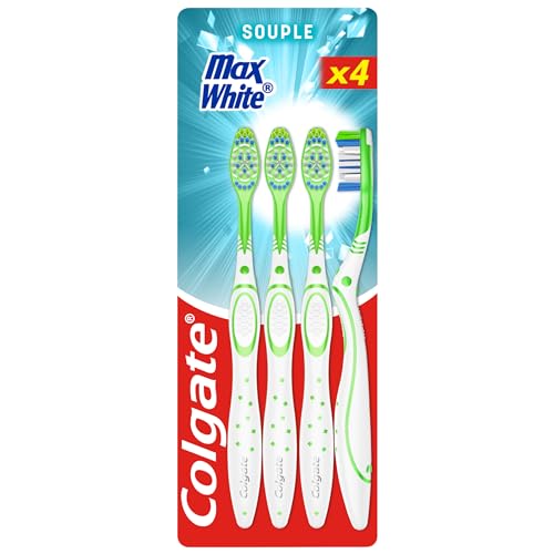 COLGATE - Brosses à dents Max White - Souple - Blancheur... en promo à 4,75€ (-81%) sur Amazon FR