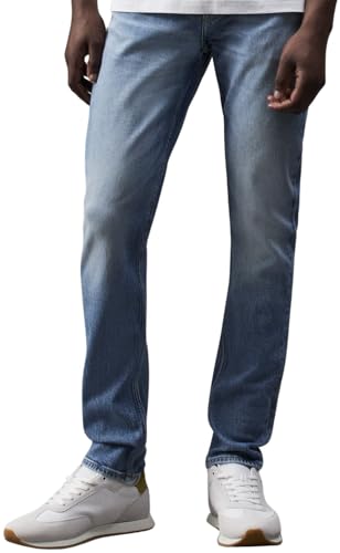 Calvin Klein Vaqueros Hombre Slim Tapered Fit, Azul (Denim... - Mode & Vêtements Amazon Espagne à 27.88€