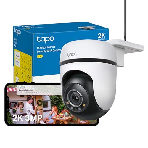 Tapo TC41 2K Pan/Tilt Outdoor Security Camera, WiFi Camera... - High-Tech & Électronique Amazon Royaume-Uni à 35.00€