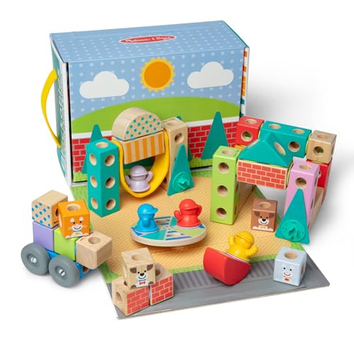 Melissa & Doug Blockables Town Snap and Play – Educational... - Jouets & Jeux Amazon Royaume-Uni à 12.50€