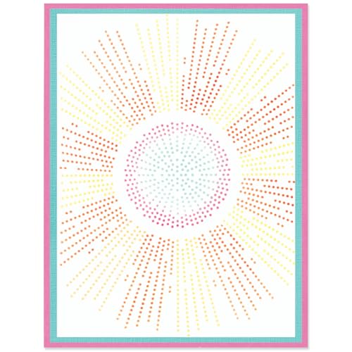 Sizzix A6 Stencil Cosmopolitan, Shine Bright #2 by Stacey... - Bon plan à 1.50€