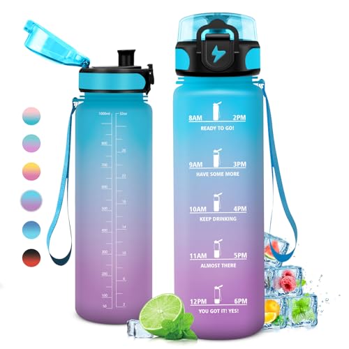 KollyKolla Botella Agua 1L, Gimnasio Botella Deporte... - Sports & Fitness Amazon Espagne à 7.72€
