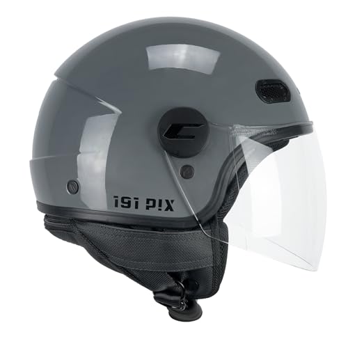 CGM Casque Open Face, 191A PIX Mono Gris Long, XXL (59cm) - Sports & Fitness en promo à 53.86€