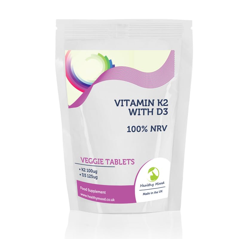 Vitamin K2 100µg with D3 125µg Tablets – High-Potency Bone... - Maison & Cuisine Amazon Royaume-Uni à 1.31€