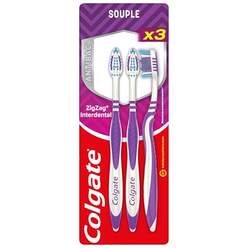 COLGATE ZigZag Zahnbürsten, weich, gründliche Reinigung der... - Beauté & Parfums en promo à 4.66€