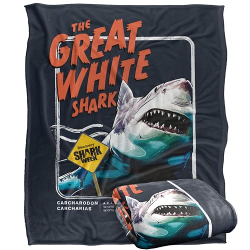 SHARK WEEK: TELEVISION SERIES Blanket, 152 x 127 cm Great... - High-Tech & Électronique Amazon Royaume-Uni à 9.75€
