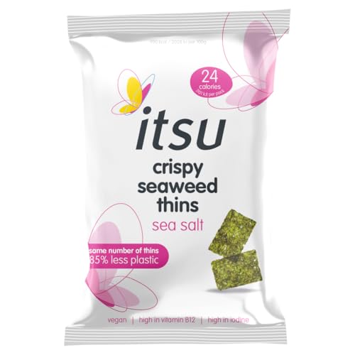 Itsu Crispy Seaweed Thins Sea Salt 5g - Épicerie Amazon Royaume-Uni à 1.10€
