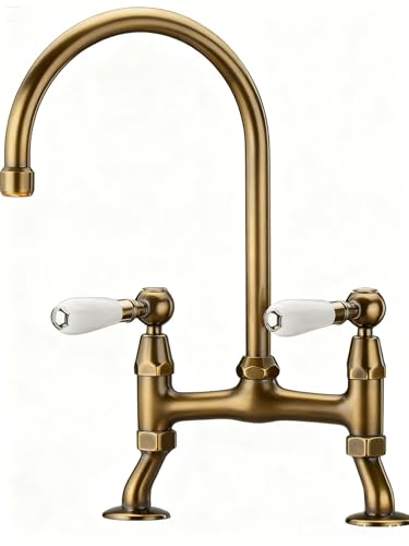Tevere Cranked Leg Bridge Kitchen Tap - Maison & Cuisine Amazon Royaume-Uni à 102.00€