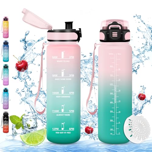 Vikaster Bouteille d'eau, Gourde 1l, sans BPA, Étanche &... - Sports & Fitness Amazon France à 9.96€