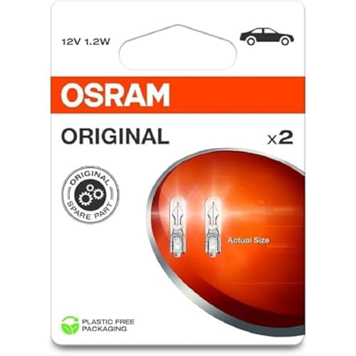 OSRAM ORIGINAL LINE 12V, Glass Wedge Base, 2721-2BL, Double... - Auto & Moto en promo à 1.59€