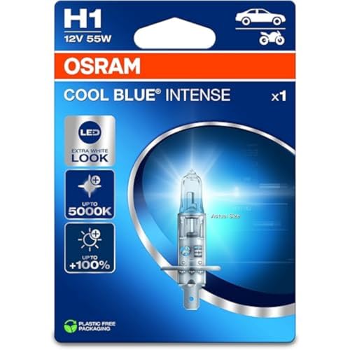 OSRAM COOL BLUE® INTENSE H1, +100 % de luminosité en plus... - Auto & Moto Amazon France à 9.48€