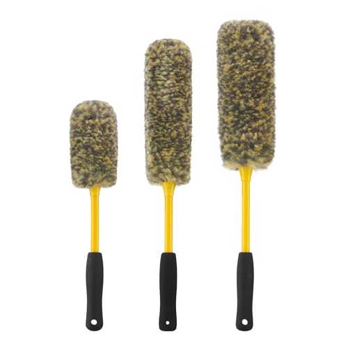 Lot de 3 brosses en Laine pour Nettoyage des Jantes de... - Auto & Motorcycle Amazon France à 18.12€