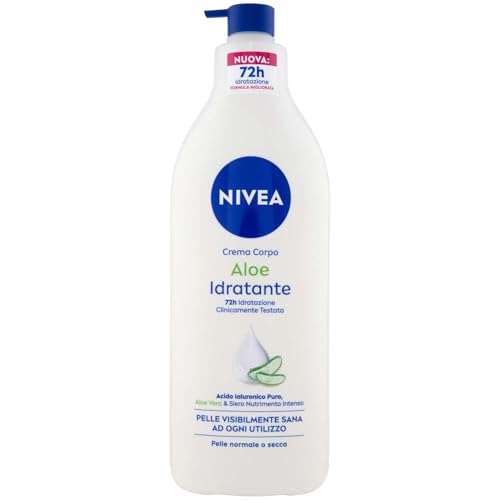 NIVEA Feuchtigkeitsspendende Aloe Körpercreme 500 ml, 72h... - Beauty & Fragrances Amazon Germany à 9.96€